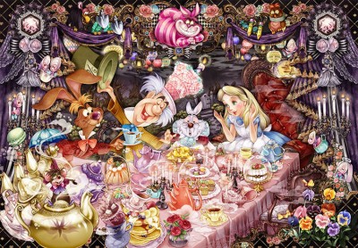 【puzzle】alice in wonderland 1000塊 醒めない夢のティーパーティー (51×73.5cm)