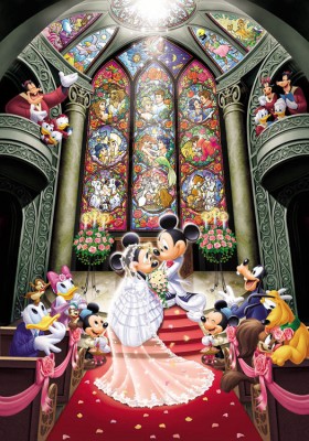 【puzzle】 mickey 500塊 ファンタジーセレブレーション (35×49cm)