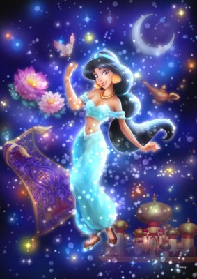 【puzzle】【透明】jasmine 266塊  眩い自由への願い (18.2×25.7cm)