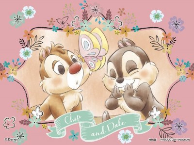 【puzzle】chip n dale 150塊 　イタズラちょうちょ (7.6×10.2cm)