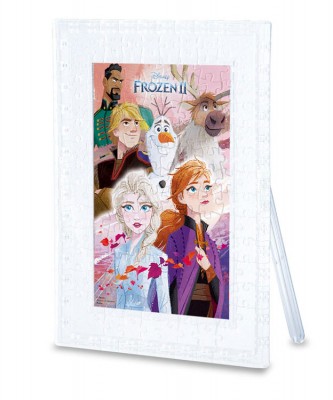 【puzzle】【透明】【一體式框架】frozen 132塊 新たな旅の始まり (15.8×21.4cm)