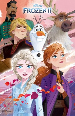 【puzzle】【透明】【一體式框架】frozen 132塊 新たな旅の始まり (15.8×21.4cm)