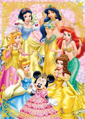 【puzzle】princess 108塊 ゴールド・プリンセス  (18.2×25.7cm)