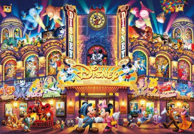 【puzzle】all  characters 108塊 ディズニードリームシアター  (18.2×25.7cm)