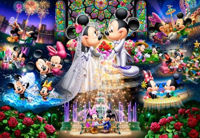 【puzzle】mickey minnie 108塊 永遠の誓い～ウエディングドリーム～ 【puzzle】【PD系列】ariel 108塊 アリエル / トロピカル・オーシャン  (18.2×25.7cm)