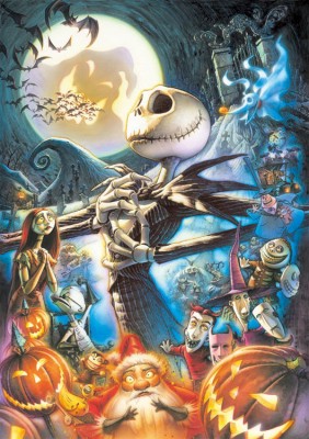 【puzzle】jack 108塊 　アートオブナイトメア・ビフォア・クリスマス  (18.2×25.7cm)　